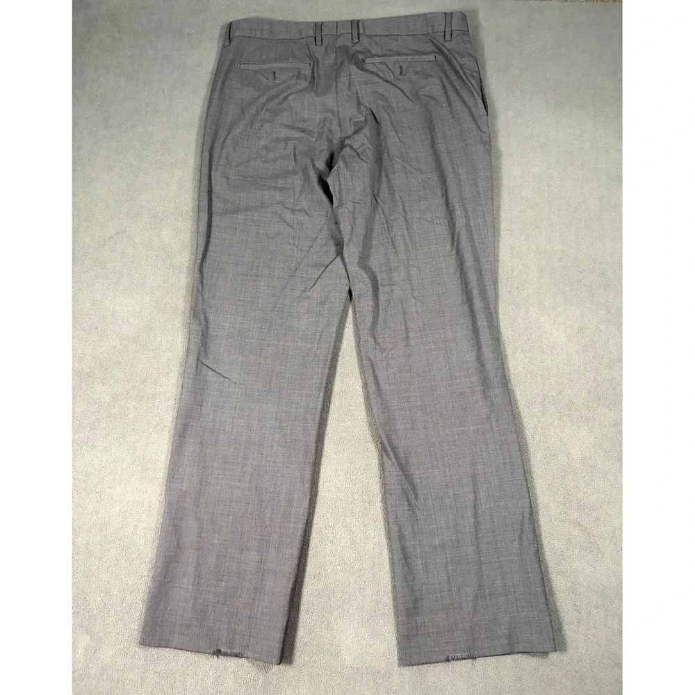 Banana Republic Dress Pants Mens 34x32 Charcoal Gray Straight Leg Standard Fit